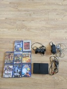 Playstation 2 slim + 8gier +pad