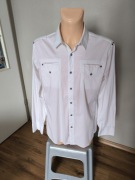 G-star Raw koszula męska XL biała bawełna elastan