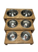 Stojak na miski 0,9l dla psa kota, bufet, bar, stacja żywieniowa