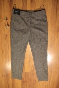 Spodnie Next r. 8R szare długie eleganckie nowe z metką 
