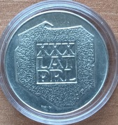 200 zł, srebrna moneta XXX lat PRL, mapka