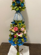 Palma wielkanocna - kwiaty z bibuły  _rękodzieło