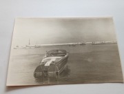 Motorówka "Calac" w nieznanym porcie. Lata 50-60te