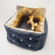 Transporter dla psa kota glamour złoty 