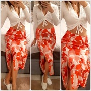 Nowa z metką Mohito bluzka crop top elastyczna r. S