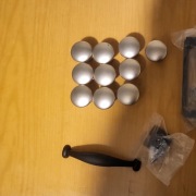 Uchwyty do mebli gałki nowe i używane zestaw 16 szt.