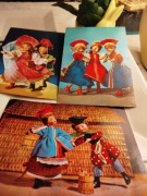 Zestaw 3 kartek/pocztówek z roku 1968