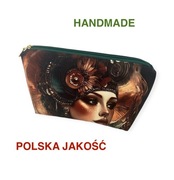 Wodoodporna kosmetyczka z artystycznym panelem – prezent handmade