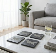 Podkładki ŁUPEK Golden Retriever ZESTAW 4szt PREZENT