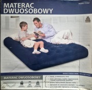 Materac dmuchany dwuosobowy 192x135x22 cm turystyczny camping