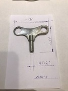 Kluczyk stalowy zegara 4,5x4,5 mm