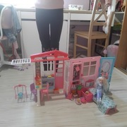 Domek dla barbie rozkładany + Elza