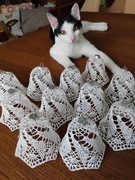 Dzwonki na choinkę handmade 