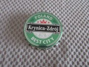 magnes na lodówkę Krynica - Zdrój pamiątka otwieracz do butelek kapsel