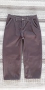 Jeansy 3/4 czekoladowe baggy high waist  42 XL