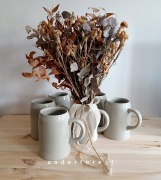 Stary kufel ceramiczny West Germany 0,5 l szary kubek wazon