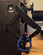 Regulowany uchwyt biurkowy na 2 monitory Art L-18GD