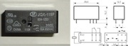 Przekaźnik JQX-115F 24V DC 16A 250V AC .