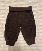 Lupilu sztruksowe modne spodnie brązowe jesień chłopiec 62 0-3 m