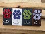 Wieszak na smycz Obraz String Art Rękodzieło 20x10