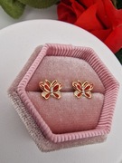 Śliczne kolczyki złote Stal chirurgiczna 316L 