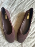 Brązowe baleriny z kwadratowym noskiem Mexx - r. 37 (24 cm wkładka)