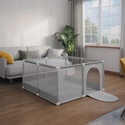 BEZPIECZNY Kojec Tulano Cozy 20 130 x 130 x 65 cm szary składany +GRATIS