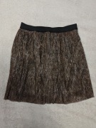 Złota brązowa błyszcząca elegancka spódnica Minoti 146 - 152 jak nowa