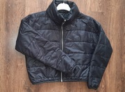 Kurtka wiosenna czarna cienka krótka pikowana modna 10/11 lat, 140-150cm