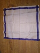 Chusteczka bawełniana do nosa męska naszywka 35 x 38cm niebieska nowa