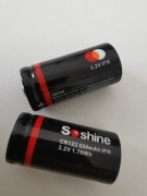 Akumulatorki Soshine 3.2V 550 mAh CR123