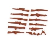 Zestaw broni różnego rodzaju WW2 kompatybilne z Lego, Cobi