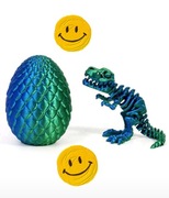Figurka ruchoma jajko   smok  dinozaur 3D gad piniata 
