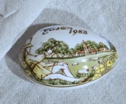 Caverswall puzderko 1983 porcelanowe małe jajko