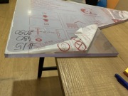 Poliwęglan lity przezroczysty gr 15mm trójkąt odpad po produkcji