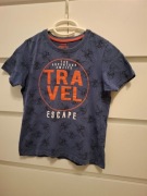 134/140 niebieska koszulka niebieski T-shirt dziecięcy dla dziecka Pepperts