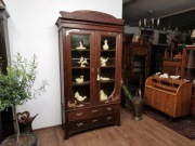Śliczna dębowa witrynka biblioteczka secesja 700/2025