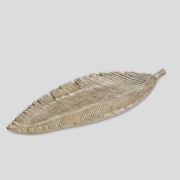 patera dekoracyjna złoty liść żywica elegancki styl