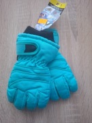 Rękawiczki narciarskie dla dziecka na śnieg morskie 3 lata M-L