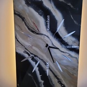 Zegar ścienny w formie obrazu. 