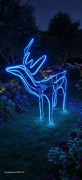 Renifer LED z ruchoma glowa