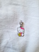 Srebrna zawieszka do bransoletki hello kitty do naszyjnika y2k