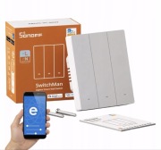 Sonoff ZBM5-3C-80W Smart przełącznik ścienny dotykowy 3 kanałowy Zigbee