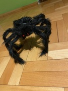 Pluszowy włochaty pająk ozdoba Halloween 50cm