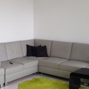 Promocja uzywny skórzany narożnik z funkcją spania