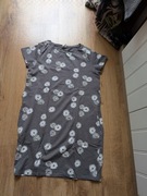 Cool club szara w kwiaty dresowa sukienka 170cm 164cm 11l+ idealny