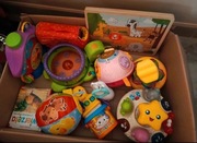 Karton zabawek interaktywnych edukacyjnych Fisher Price Vtech inne