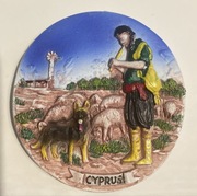  Ceramiczny magnes na lodówkę CYPR Nikozja Limassol Lamaka Pafos Peja (7)