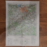 Mińsk i okolice Mapa topograficzna Białoruś Kresy ZSRR Łukaszenka 1986 2003