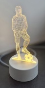 Lampka piłkarz  piłka nożna